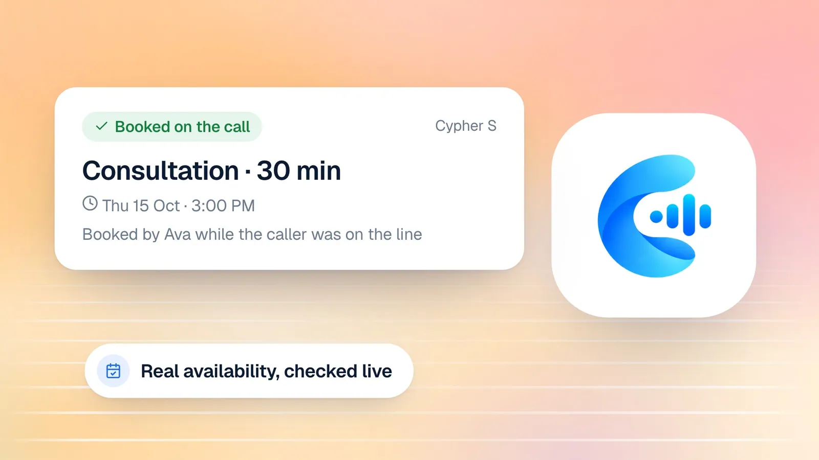 How AI voice agents book appointments with Cypher LM