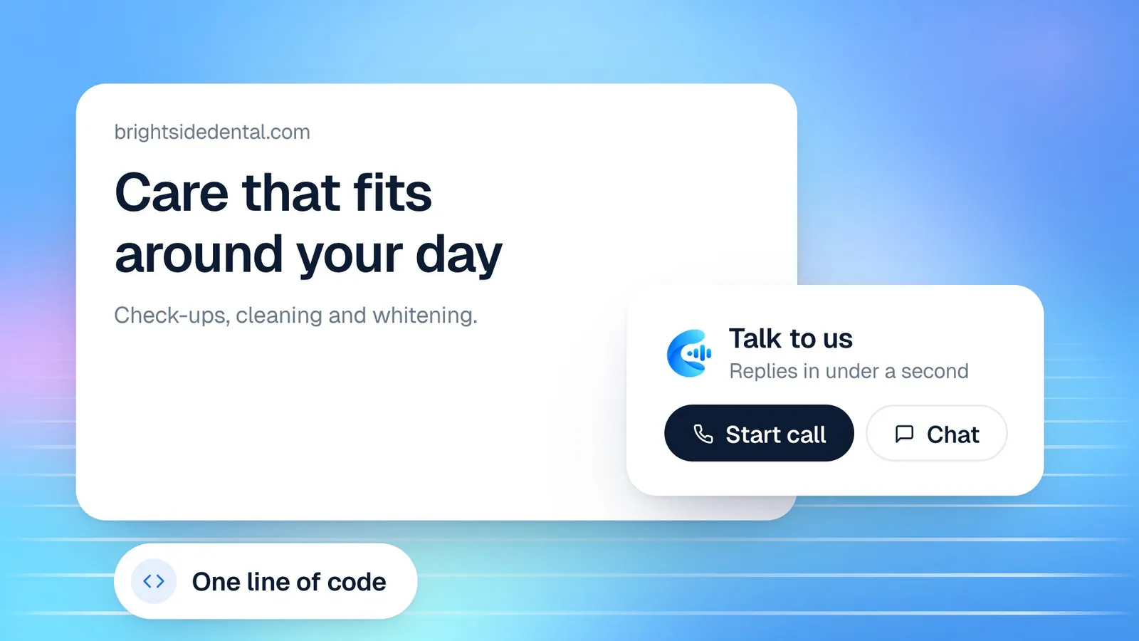 How to add a voice agent to your website in five minutes