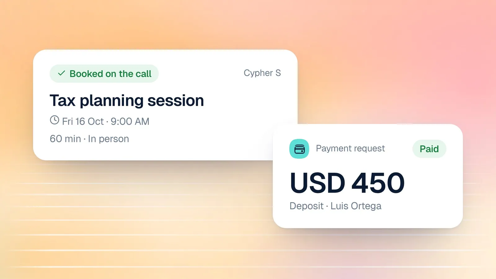 How to collect payments for appointments with Cypher S and Cypher P