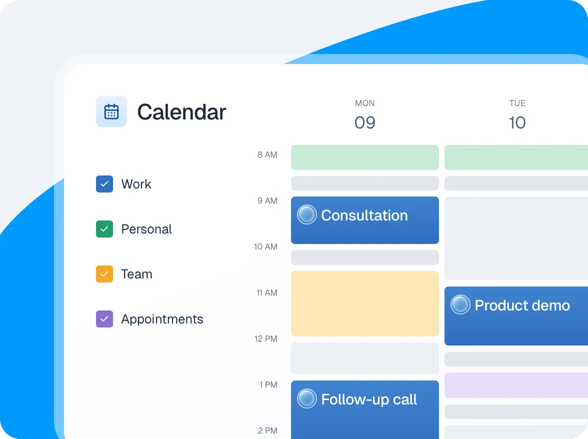 Keep your calendar and availability up-to-date