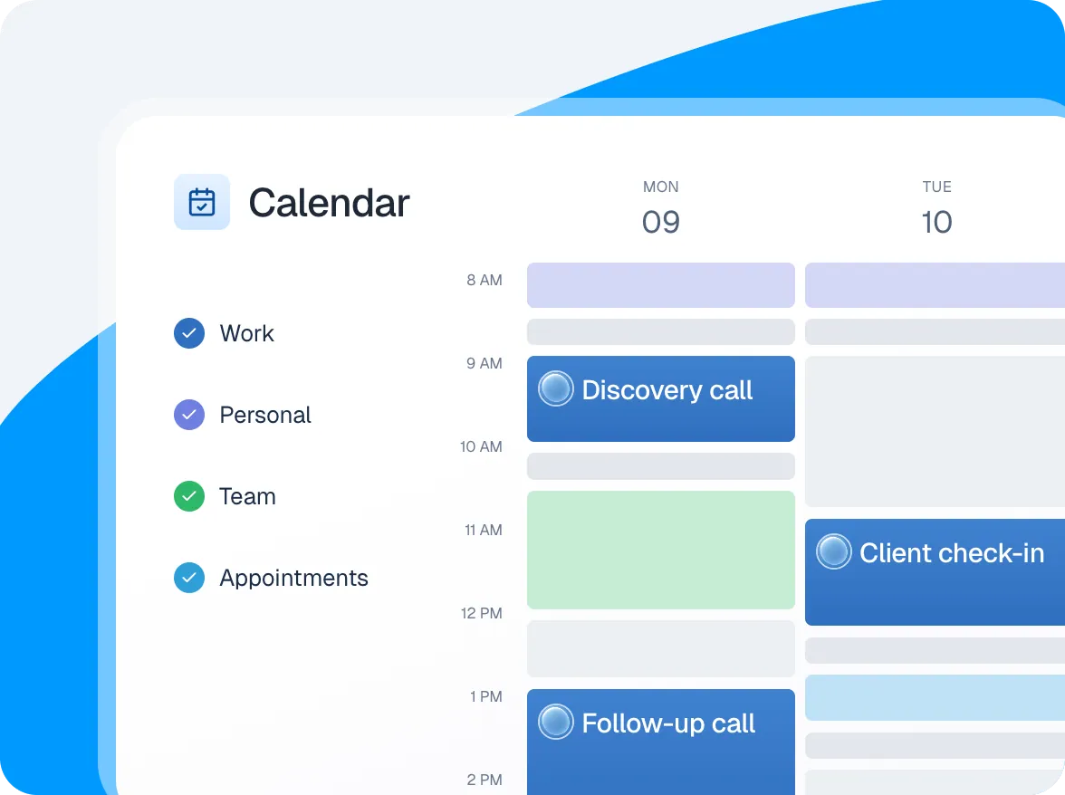 Keep your calendar and availability up-to-date