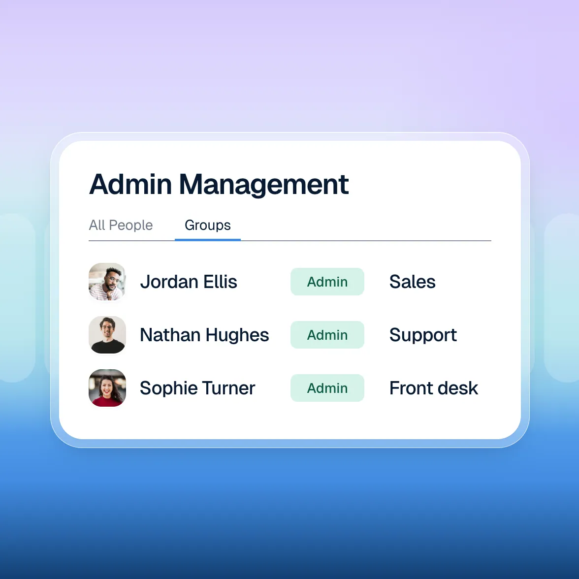 Delegate to group admins